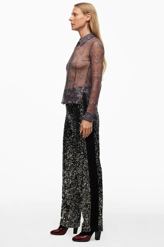 Limited Edition Zara Sequin Trousers